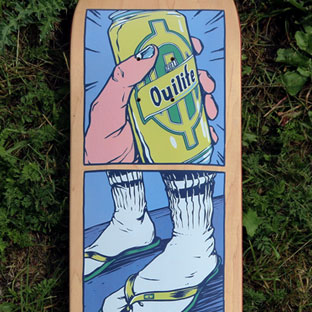 'NDZW x OUILIFE' / collab skateboard deck design / Vienna, Austria 2019